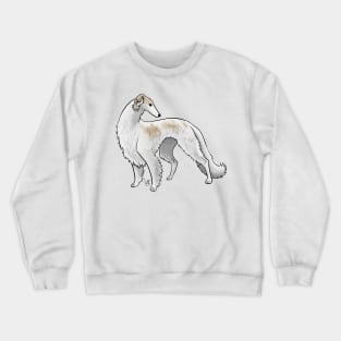 Dog - Borzoi - Tan and White Crewneck Sweatshirt